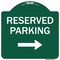 Signmission Reserved Parking 2 Heavy-Gauge Aluminum Architectural Sign, 18" x 18", GW-1818-9765 A-DES-GW-1818-9765 - alternate 1